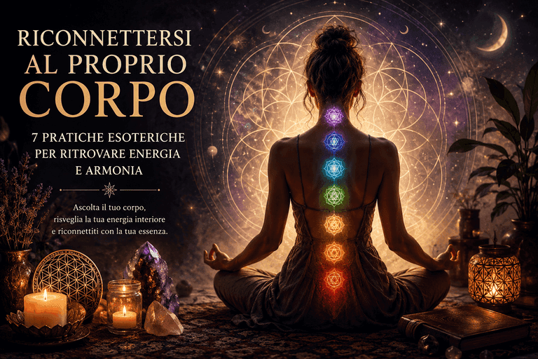 Riconnettersi al proprio corpo attraverso pratiche esoteriche, meditazione, chakra ed energia interiore